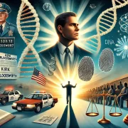 Kirk Bloodsworth DNA Exoneration Journey From Wrongful Conviction to Justice Kirk Bloodsworths wrongful conviction and DNA exoneration journey featuring courtroom DNA helix and scales of justice Simplyforensic