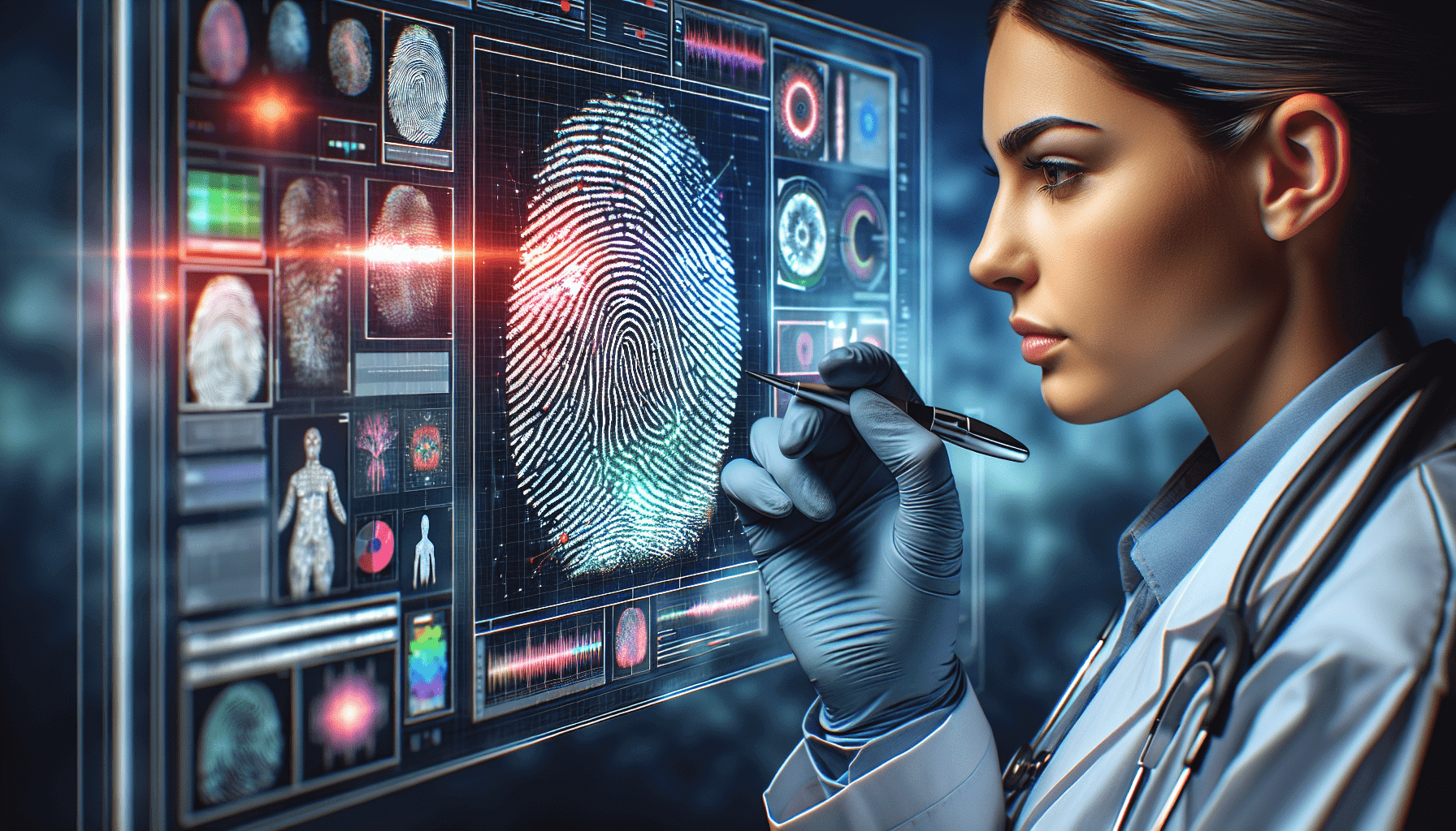 Fingerprint Technologies A detailed close up of a fingerprint being scanned by a modern biometric device Simplyforensic