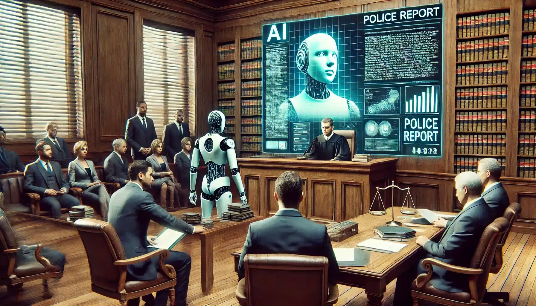 A Courtroom Scene With A Futuristic Touch Featuring A Judge Jury And Lawyers All Engaged In A Trial A Courtroom Scene With A Futuristic Touch Featuring A Judge Jury And Lawyers All Engaged In A Trial Simplyforensic