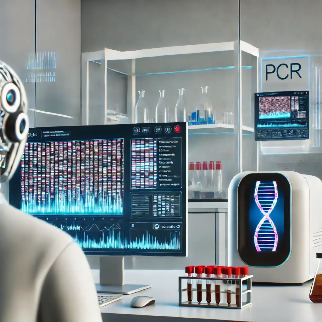 A Lab Technician Is Observing A Computer Screen Displaying Real Time Dna Amplification Data A Lab Technician Is Observing A Computer Screen Displaying Real Time Dna Amplification Data Simplyforensic