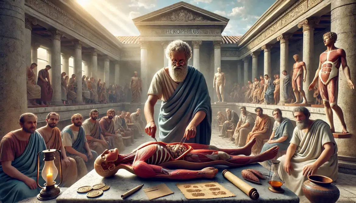 Herophilus examines a cadaver on a stone table simplyforensic Herophilus Examines A Cadaver On A Stone Table
