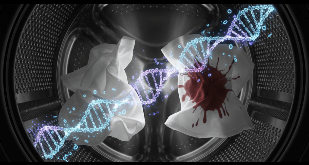 DNA Transfer and Degradation in Laundry Forensic study on DNA transfer in washing machines showing DNA degradation and the contamination risk from extra alleles Simplyforensic