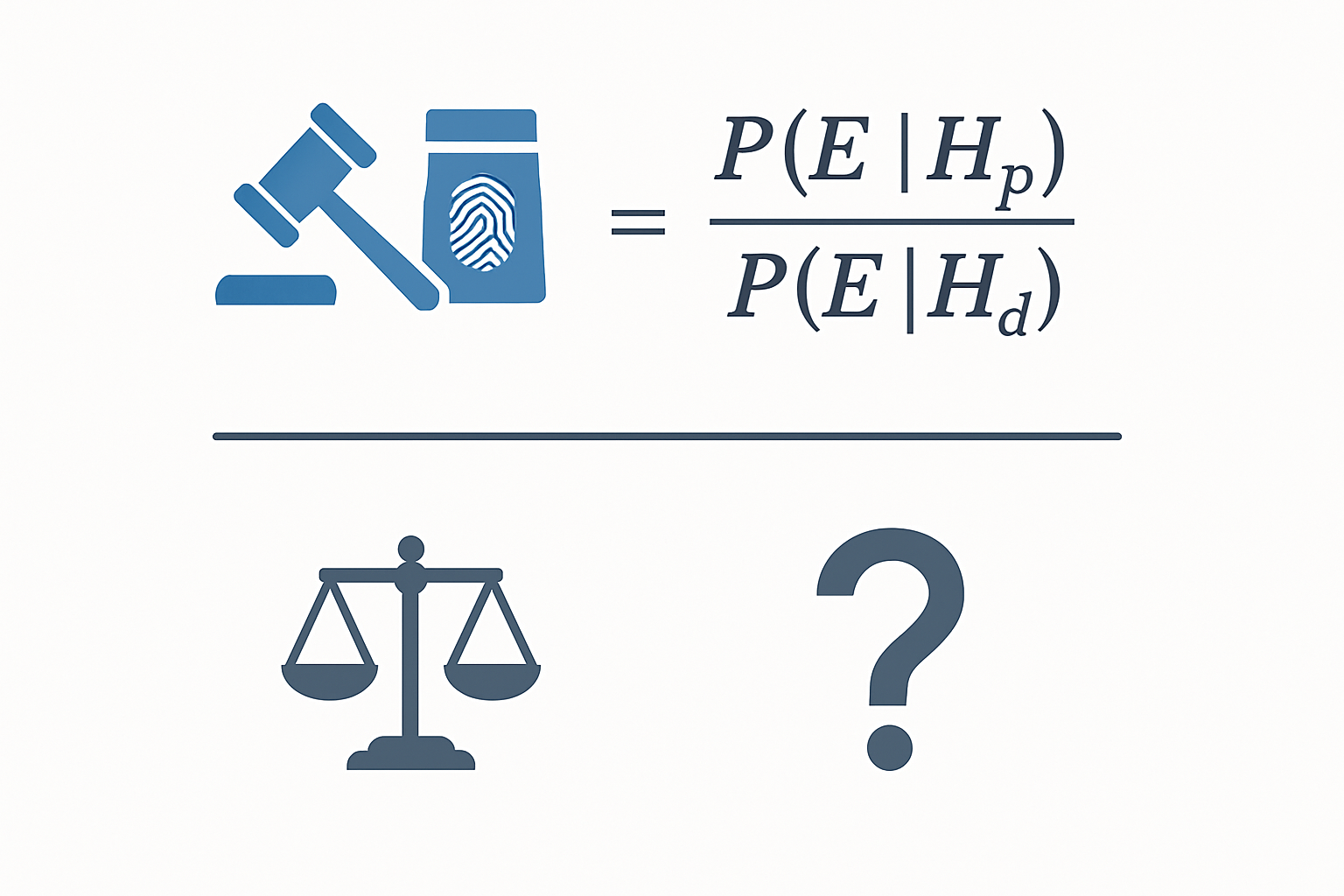 The likelihood ratio formula explained simplyforensic An infographic detailing the Likelihood Ratio formula showing the probability of the evidence given the prosecution hypothesis divided by the probability of the evidence given the defense hypothesis