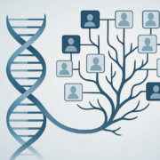 Investigative Genetic Genealogy IGG Process A conceptual illustration of Investigative Genetic Genealogy IGG showing a DNA strand branching into a family tree representing the forensic process Simplyforensic